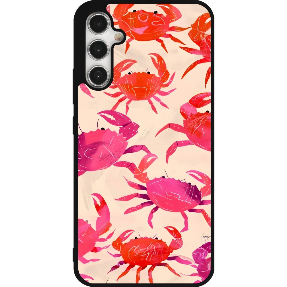 Coque Samsung Galaxy A34 5G - Silicone rigide noir Crabs Paint