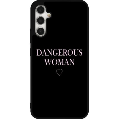 Coque Samsung Galaxy A34 5G - Silicone rigide noir Dangerous woman