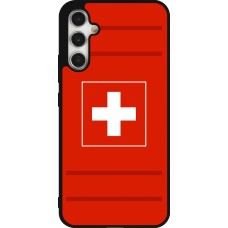 Coque Samsung Galaxy A34 5G - Silicone rigide noir Euro 2020 Switzerland