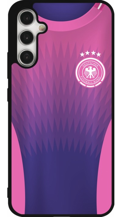 Samsung Galaxy A34 5G Case Hülle - Silikon schwarz Deutschland Away personalisierbares Fussballtrikot