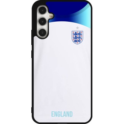 Coque Samsung Galaxy A34 5G - Silicone rigide noir Maillot de football Angleterre 2022 personnalisable