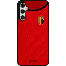 Coque Samsung Galaxy A34 5G - Silicone rigide noir Maillot de football Belgique 2022 personnalisable