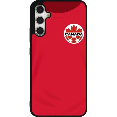 Coque Samsung Galaxy A34 5G - Silicone rigide noir Maillot de football Canada 2022 personnalisable