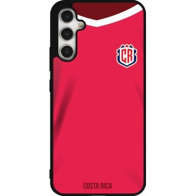 Coque Samsung Galaxy A34 5G - Silicone rigide noir Maillot de football Costa Rica 2022 personnalisable