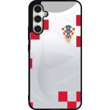 Samsung Galaxy A34 5G Case Hülle - Silikon schwarz Kroatien 2022 personalisierbares Fussballtrikot