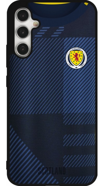 Coque Samsung Galaxy A34 5G - Silicone rigide noir Maillot de football Ecosse personnalisable