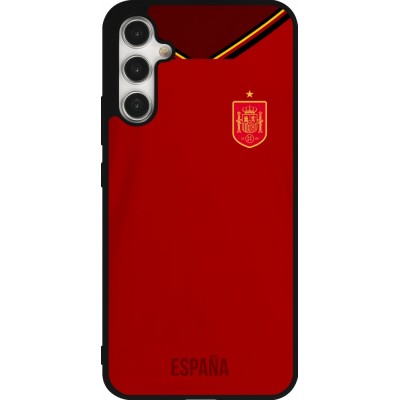 Coque Samsung Galaxy A34 5G - Silicone rigide noir Maillot de football Espagne 2022 personnalisable