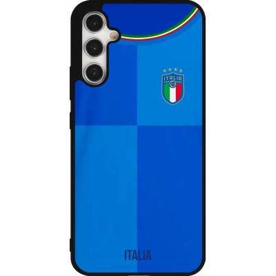 Coque Samsung Galaxy A34 5G - Silicone rigide noir Maillot de football Italie 2022 personnalisable