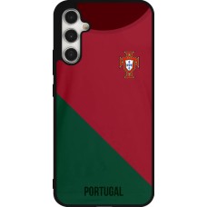 Samsung Galaxy A34 5G Case Hülle - Silikon schwarz Fussballtrikot Portugal2022