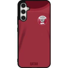 Coque Samsung Galaxy A34 5G - Silicone rigide noir Maillot de football Qatar 2022 personnalisable