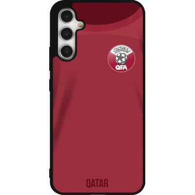 Coque Samsung Galaxy A34 5G - Silicone rigide noir Maillot de football Qatar 2022 personnalisable