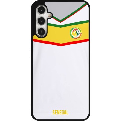 Coque Samsung Galaxy A34 5G - Silicone rigide noir Maillot de football Senegal 2022 personnalisable