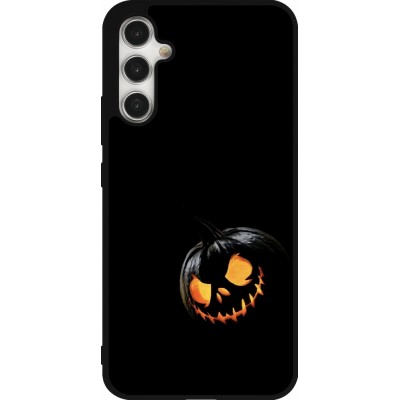 Coque Samsung Galaxy A34 5G - Silicone rigide noir Halloween 2023 discreet pumpkin