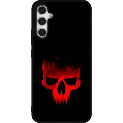 Coque Samsung Galaxy A34 5G - Silicone rigide noir Halloween 2023 scary skull