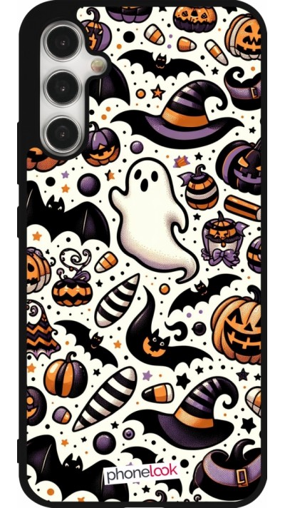 Coque Samsung Galaxy A34 5G - Silicone rigide noir Halloween 2024 Cute Pattern