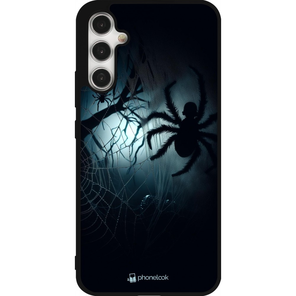 Samsung Galaxy A34 5G Case Hülle - Silikon schwarz Halloween 2024 Dunkle Spinne