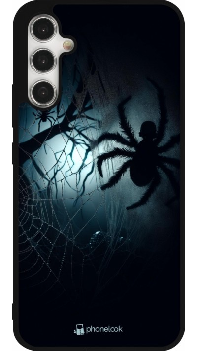 Coque Samsung Galaxy A34 5G - Silicone rigide noir Halloween 2024 Dark Spider