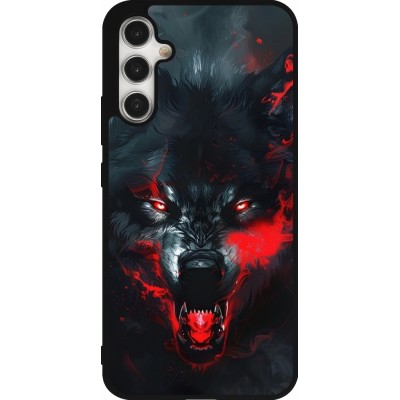 Coque Samsung Galaxy A34 5G - Silicone rigide noir Halloween 2024 mad werewolf