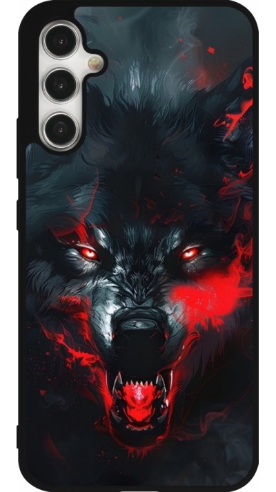 Coque Samsung Galaxy A34 5G - Silicone rigide noir Halloween 2024 mad werewolf