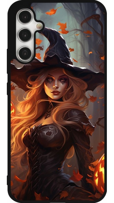 Coque Samsung Galaxy A34 5G - Silicone rigide noir Halloween 2024 sexy witch