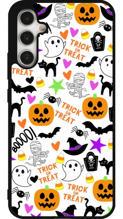 Coque Samsung Galaxy A34 5G - Silicone rigide noir Halloween 2024 trick or treat