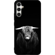 Coque Samsung Galaxy A34 5G - Silicone rigide noir Highland calf black