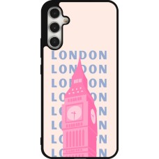 Coque Samsung Galaxy A34 5G - Silicone rigide noir London Pink Print