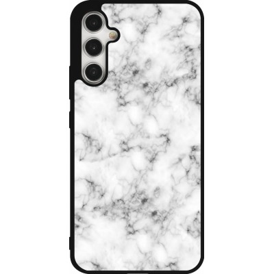 Coque Samsung Galaxy A34 5G - Silicone rigide noir Marble 01