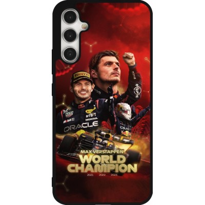 Coque Samsung Galaxy A34 5G - Silicone rigide noir Max Verstappen Champion 2023