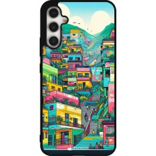 Coque Samsung Galaxy A34 5G - Silicone rigide noir Medellin Comuna 13 Art