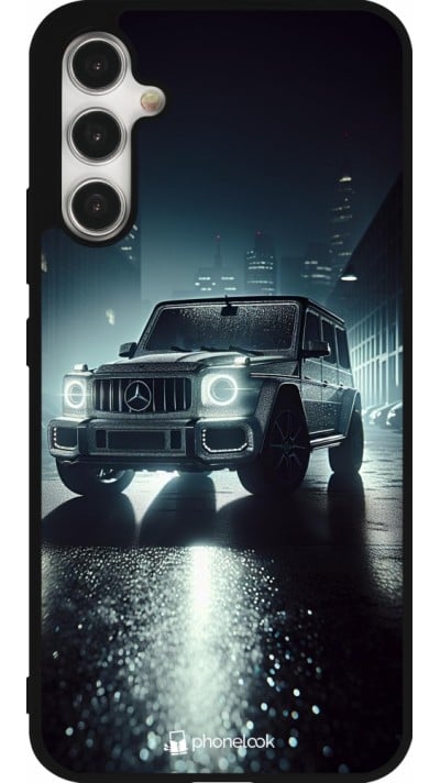 Coque Samsung Galaxy A34 5G - Silicone rigide noir Mercedes G AMG Night