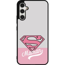 Coque Samsung Galaxy A34 5G - Silicone rigide noir Mom 2024 Super hero maman