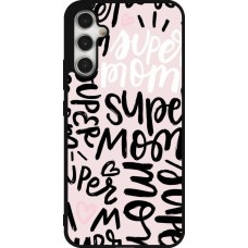 Coque Samsung Galaxy A34 5G - Silicone rigide noir Mom 2024 Super mom