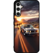 Coque Samsung Galaxy A34 5G - Silicone rigide noir Mustang 69 Grand Canyon