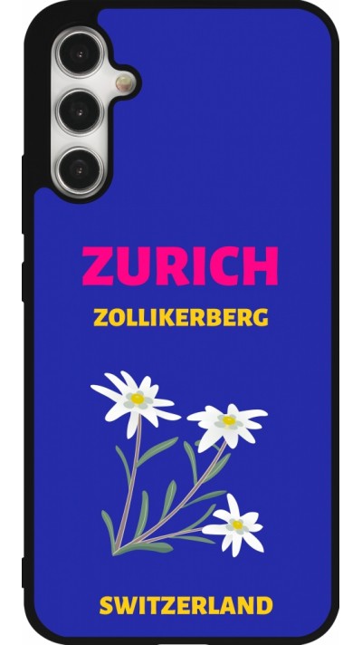 Coque Samsung Galaxy A34 5G - Silicone rigide noir Pop Summer Destination Zurich