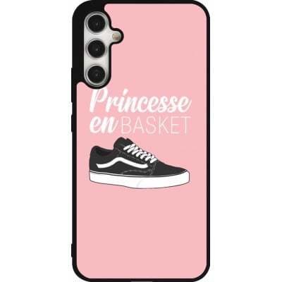 Coque Samsung Galaxy A34 5G - Silicone rigide noir princesse en basket