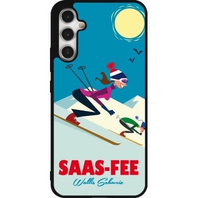 Coque Samsung Galaxy A34 5G - Silicone rigide noir Saas-Fee Ski Downhill