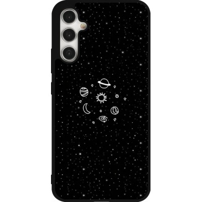 Coque Samsung Galaxy A34 5G - Silicone rigide noir Space Doodle