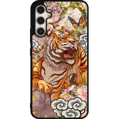 Coque Samsung Galaxy A34 5G - Silicone rigide noir Spring 23 japanese tiger