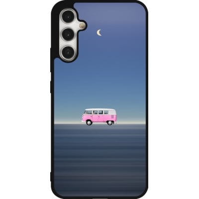 Coque Samsung Galaxy A34 5G - Silicone rigide noir Spring 23 pink bus