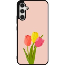 Coque Samsung Galaxy A34 5G - Silicone rigide noir Spring 23 tulip trio