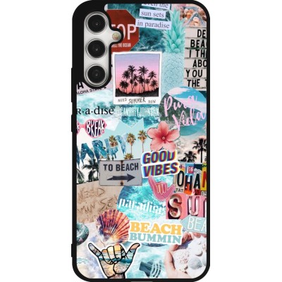 Coque Samsung Galaxy A34 5G - Silicone rigide noir Summer 20 collage