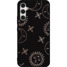 Coque Samsung Galaxy A34 5G - Silicone rigide noir Suns and Moons