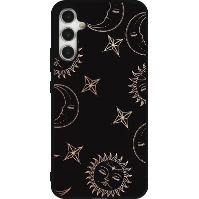 Coque Samsung Galaxy A34 5G - Silicone rigide noir Suns and Moons