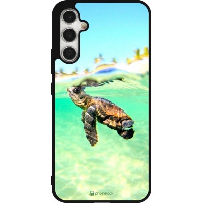 Coque Samsung Galaxy A34 5G - Silicone rigide noir Turtle Underwater