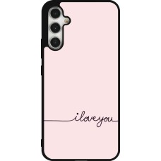 Coque Samsung Galaxy A34 5G - Silicone rigide noir Valentine 2023 i love you writing