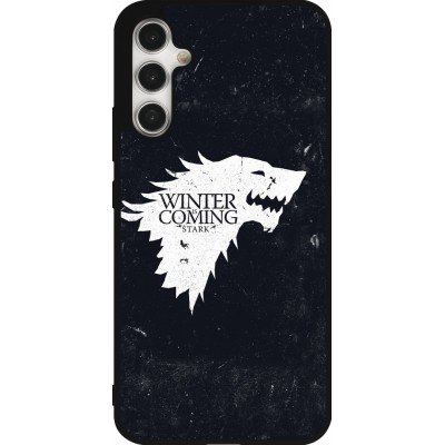 Coque Samsung Galaxy A34 5G - Silicone rigide noir Winter is coming Stark