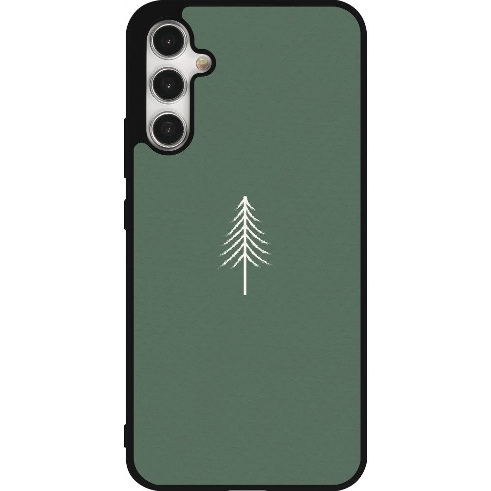 Samsung Galaxy A34 5G Case Hülle - Silikon schwarz Christmas 22 minimalist tree