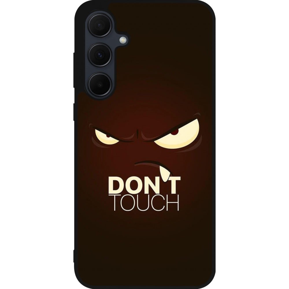 Coque Samsung Galaxy A35 5G - Silicone rigide noir Angry Dont Touch