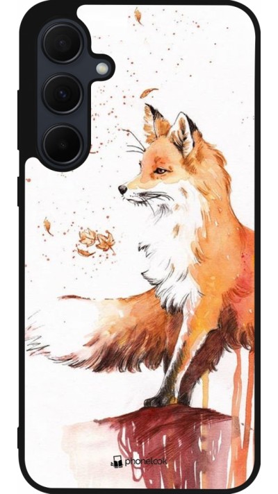 Coque Samsung Galaxy A35 5G - Silicone rigide noir Autumn 21 Fox